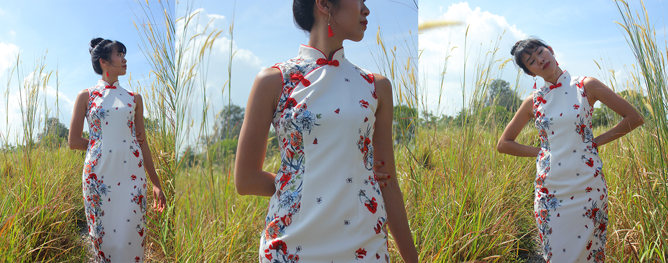 Mandarin hotsell peony cheongsam